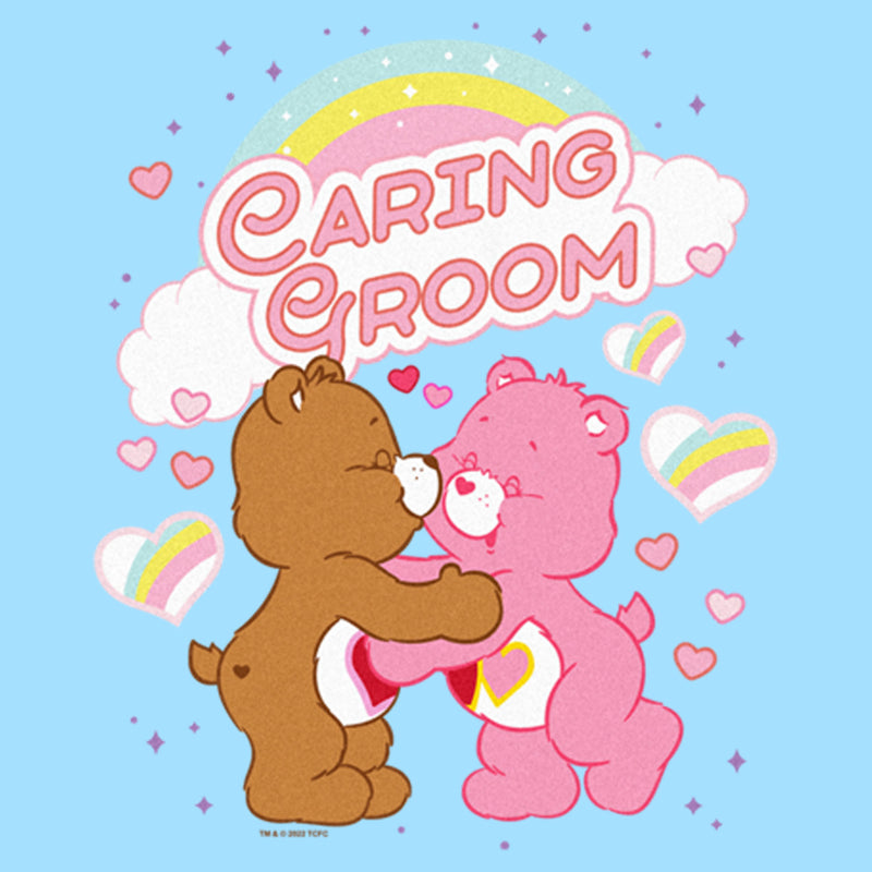 Men's Care Bears Love-a-Lot and Tenderheart Bear Caring Groom T-Shirt