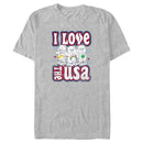 Men's Care Bears I Love the USA T-Shirt