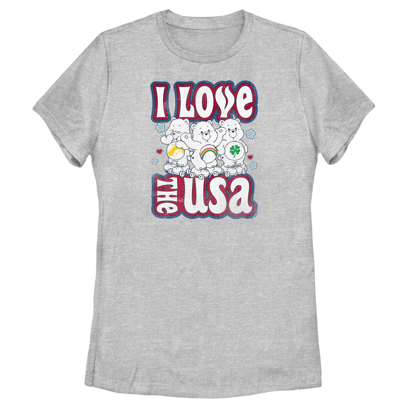 Women's Care Bears I Love the USA T-Shirt