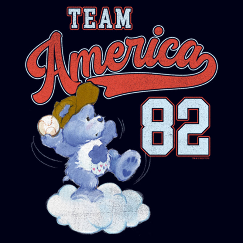 Women's Care Bears Grumpy Bear Team America 82 T-Shirt
