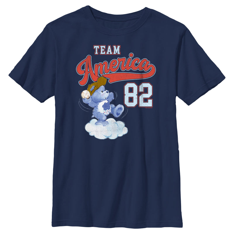 Boy's Care Bears Grumpy Bear Team America 82 T-Shirt