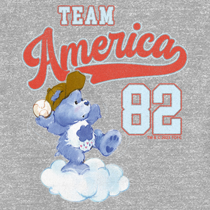 Toddler's Care Bears Team America Baseball Grumpy Bear T-Shirt