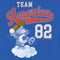 Toddler's Care Bears Team America Baseball Grumpy Bear T-Shirt