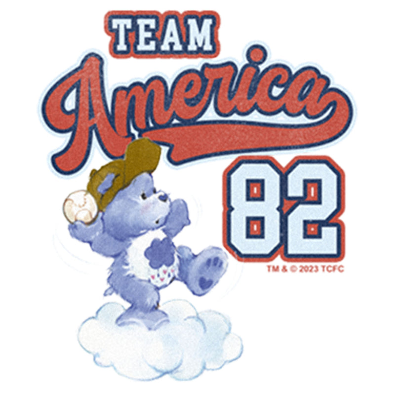 Infant's Care Bears Team America 82 Grumpy Onesie