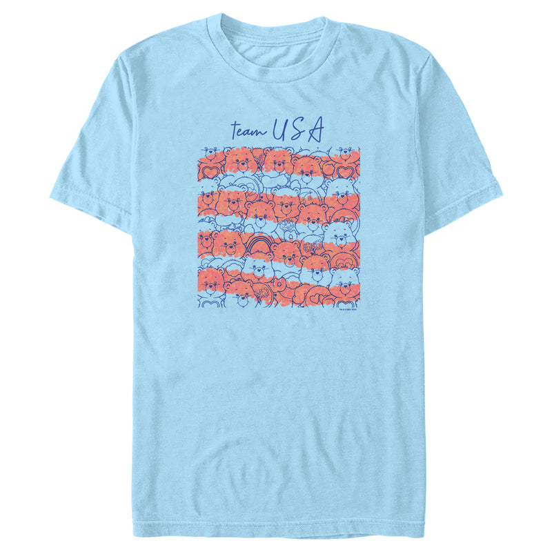 Men's Care Bears Team USA Flag T-Shirt