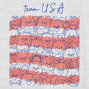 Women's Care Bears Team USA Flag Racerback Tank Top