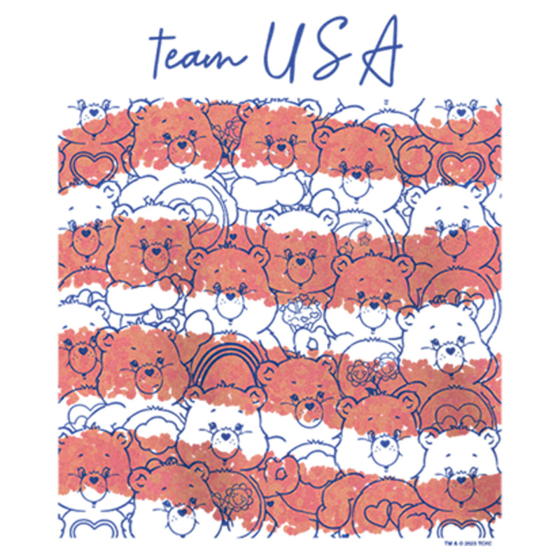 Girl's Care Bears Team USA Flag T-Shirt