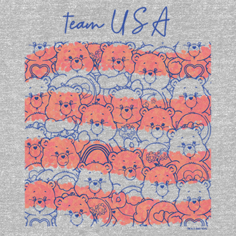 Women's Care Bears Team USA Flag T-Shirt