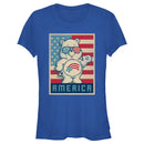 Junior's Care Bears Retro America Cares Bear T-Shirt