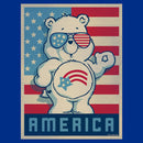 Junior's Care Bears Retro America Cares Bear T-Shirt