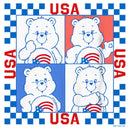 Boy's Care Bears America Cares Bear Patriotic Portraits T-Shirt