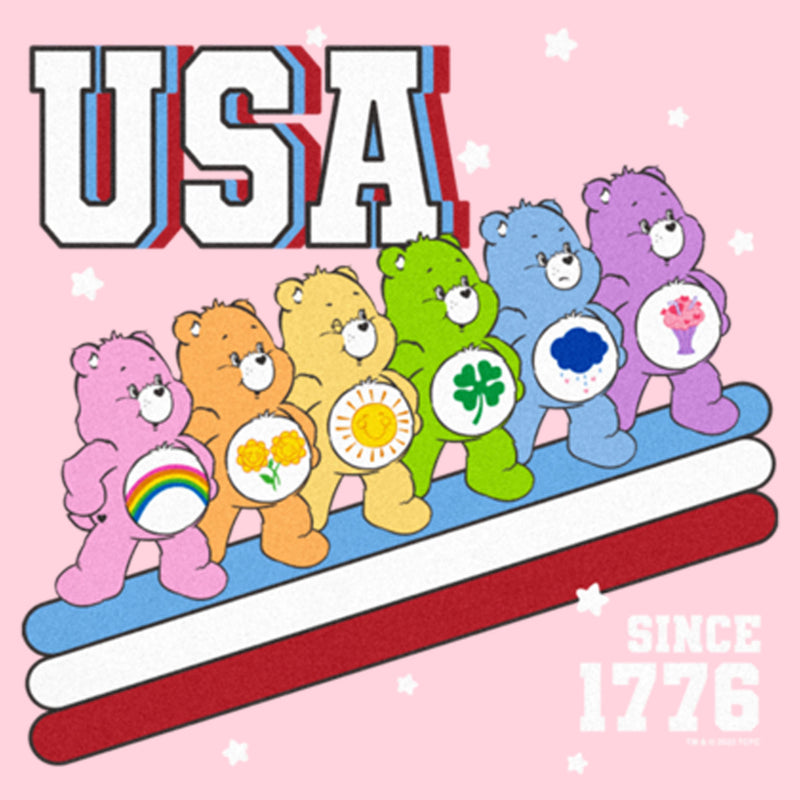 Junior's Care Bears USA Crew Since 1776 T-Shirt