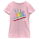 Girl's Care Bears USA Crew Since 1776 T-Shirt