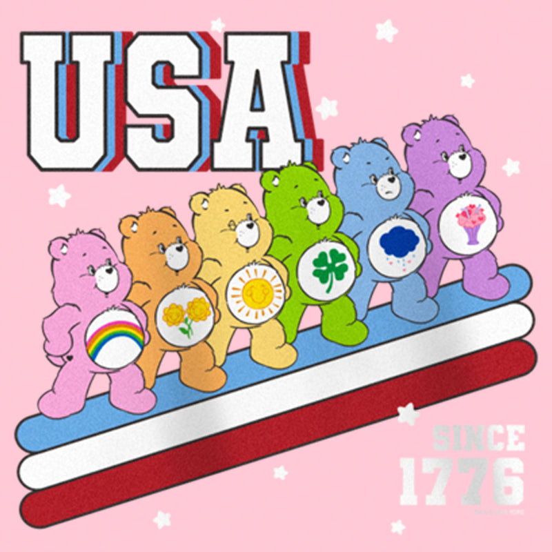 Girl's Care Bears USA Crew Since 1776 T-Shirt