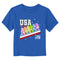 Toddler's Care Bears Fourth of July USA 1776 Rainbow T-Shirt