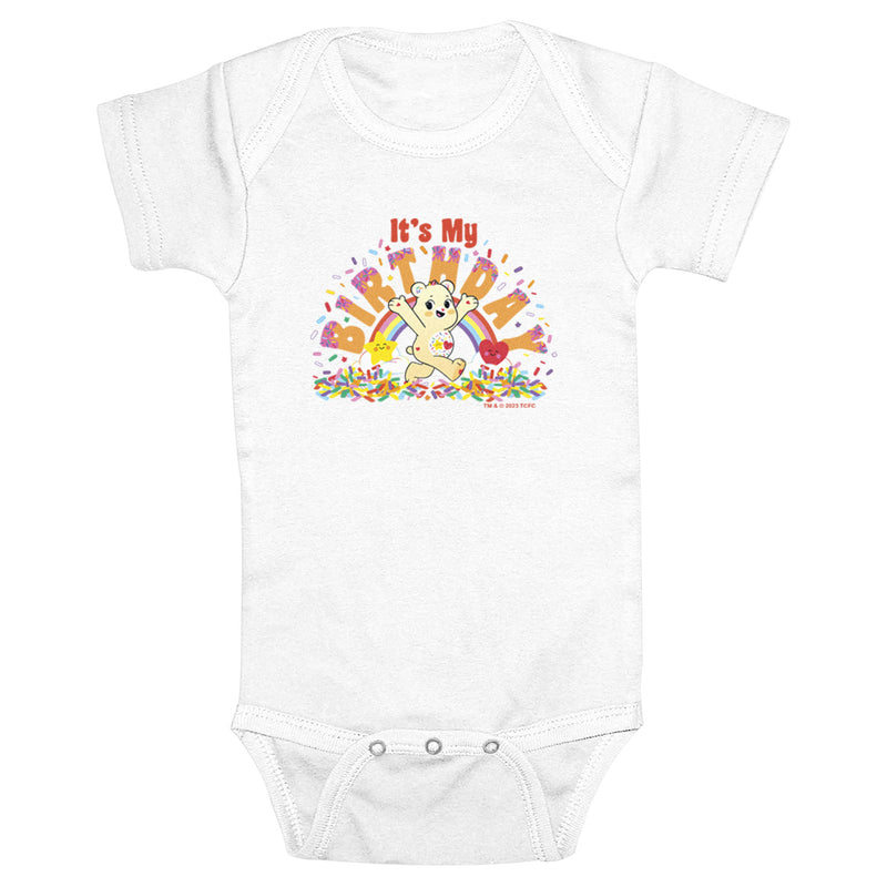 Infant's Care Bears It’s My Birthday Sweet Celebrations Bear Onesie