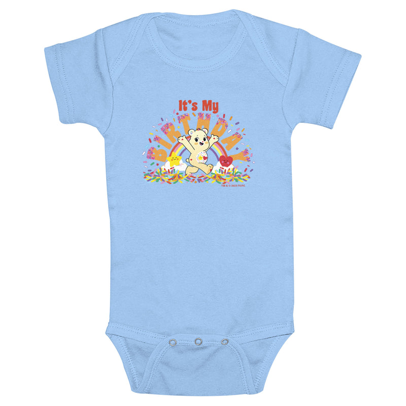 Infant's Care Bears It’s My Birthday Sweet Celebrations Bear Onesie