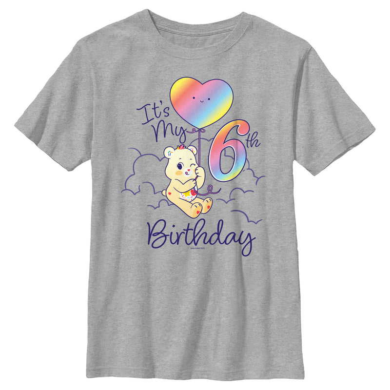 Boy's Care Bears Sweet Celebrations Bear It's My 6th Birthday T-Shirt