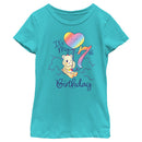 Girl's Care Bears Sweet Celebrations Bear It's My 7th Birthday T-Shirt