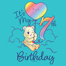 Girl's Care Bears Sweet Celebrations Bear It's My 7th Birthday T-Shirt