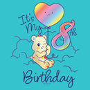 Girl's Care Bears Sweet Celebrations Bear It's My 8th Birthday T-Shirt