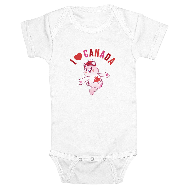 Infant's Care Bears True North Bear I Heart Canada Onesie