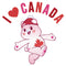 Infant's Care Bears True North Bear I Heart Canada Onesie