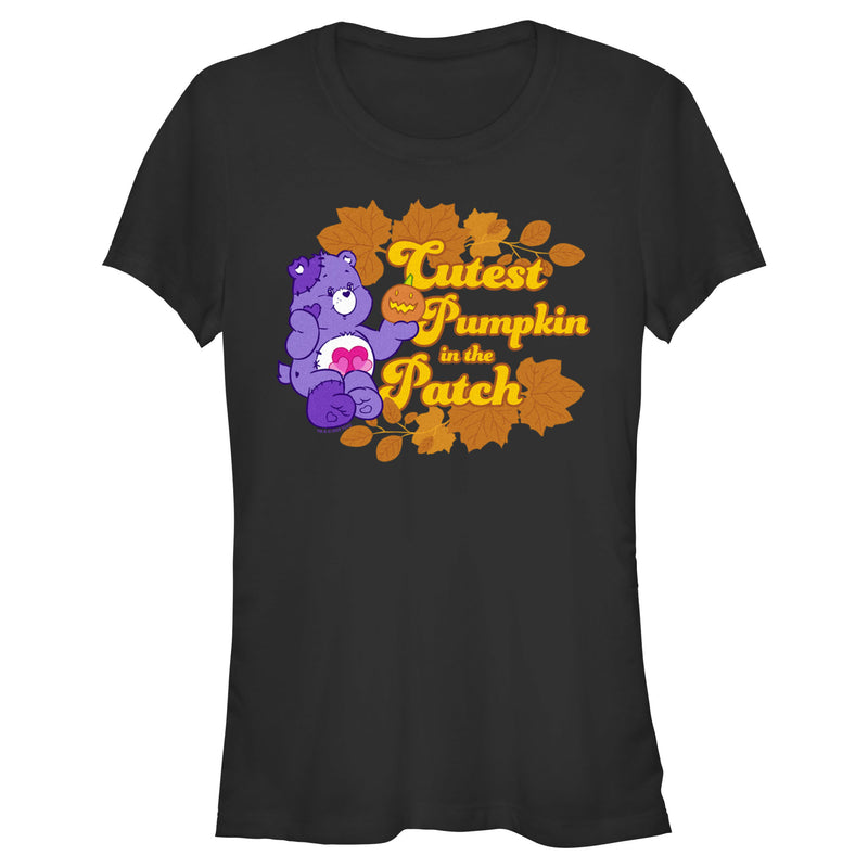 Junior's Care Bears Halloween Harmony Bear Cutest Pumpkin in the Patch T-Shirt