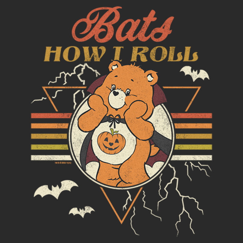 Men's Care Bears Halloween Trick-Or-Sweet Bear Bats How I Roll T-Shirt