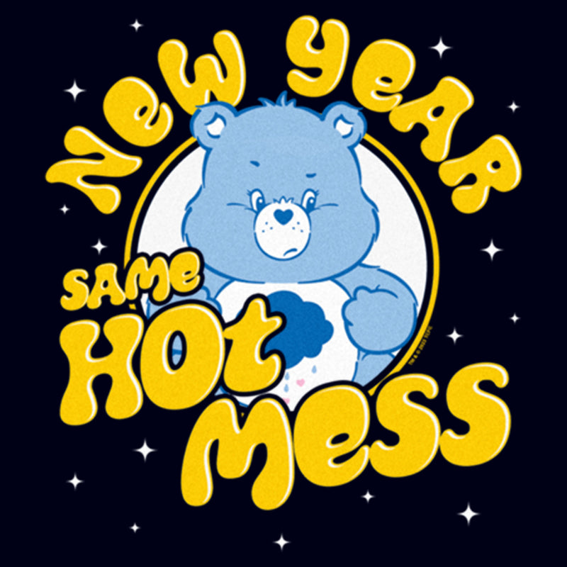 Women's Care Bears Grumpy Bear New Year Same Hot Mess T-Shirt