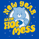 Boy's Care Bears Grumpy Bear New Year Same Hot Mess T-Shirt
