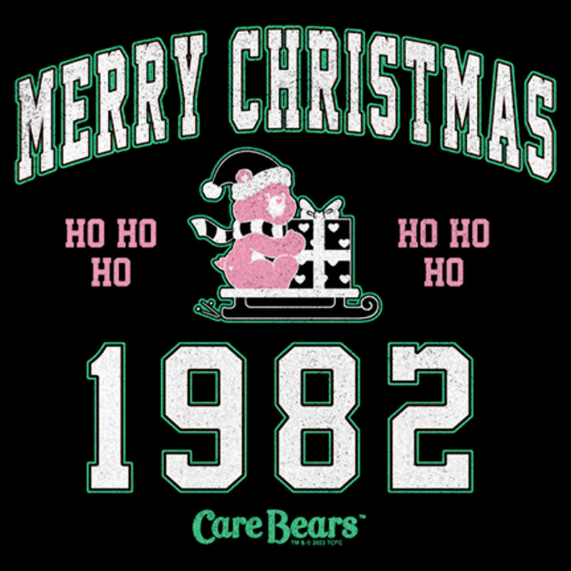 Men's Care Bears Merry Christmas Cheer Bear Long Sleeve Shirt