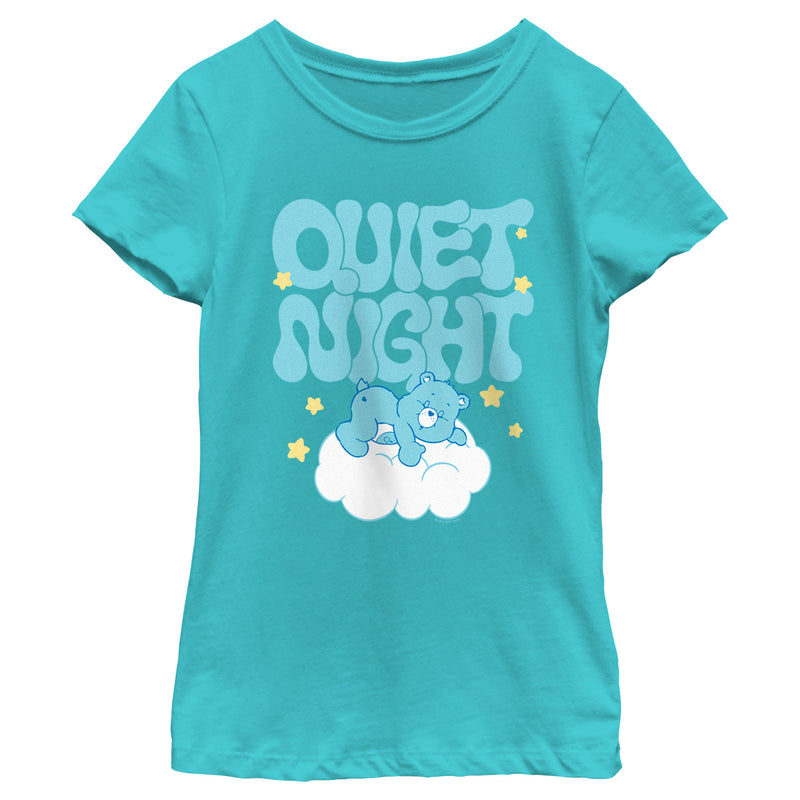 Girl's Care Bears Bedtime Bear Quiet Night T-Shirt