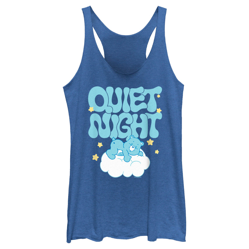 Women's Care Bears Bedtime Bear Quiet Night Racerback Tank Top