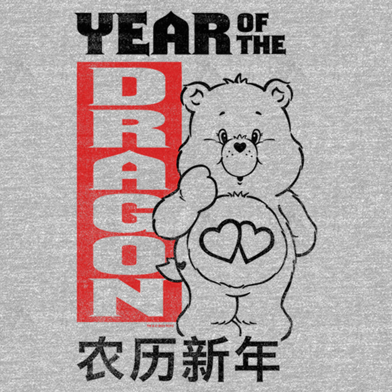 Men's Care Bears Love-a-Lot Bear Year of the Dragon T-Shirt