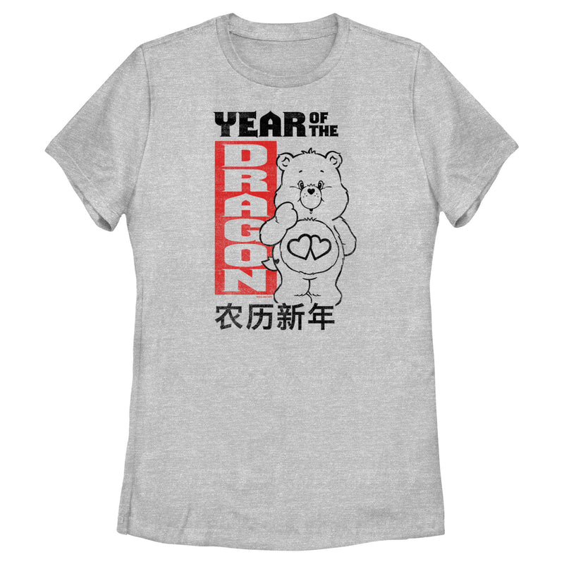 Women's Care Bears Love-a-Lot Bear Year of the Dragon T-Shirt