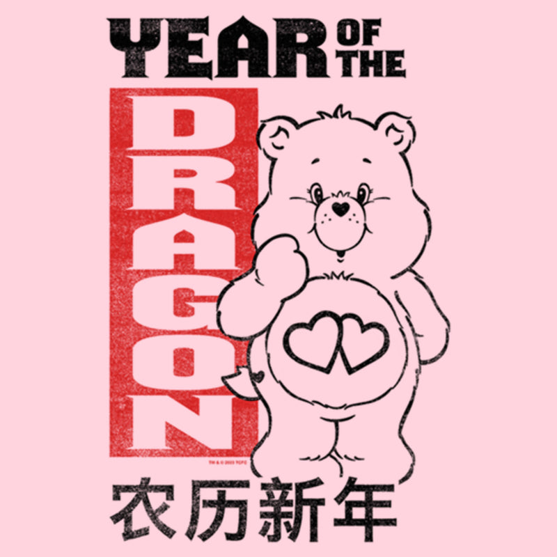 Junior's Care Bears Love-a-Lot Bear Year of the Dragon T-Shirt