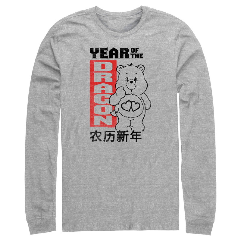 Men's Care Bears Love-a-Lot Bear Year of the Dragon Long Sleeve Shirt