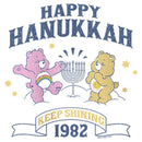 Girl's Care Bears Best Friend Bear and Funshine Bear Happy Hanukkah T-Shirt