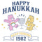 Men's Care Bears Best Friend Bear and Funshine Bear Happy Hanukkah Long Sleeve Shirt