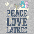Men's Care Bears Hanukkah Peace Love Latkes T-Shirt