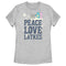 Women's Care Bears Hanukkah Peace Love Latkes T-Shirt