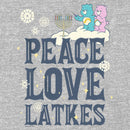 Boy's Care Bears Hanukkah Peace Love Latkes Pull Over Hoodie