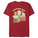 Men's Care Bears Distressed Christmas Crew T-Shirt