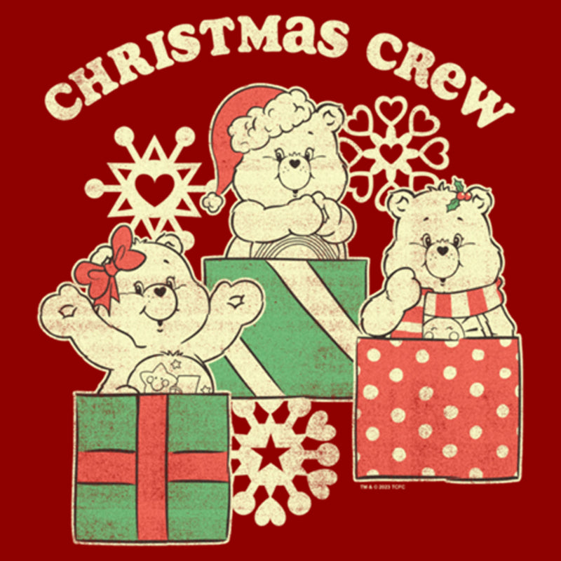 Women's Care Bears Distressed Christmas Crew T-Shirt