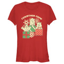 Junior's Care Bears Distressed Christmas Crew T-Shirt