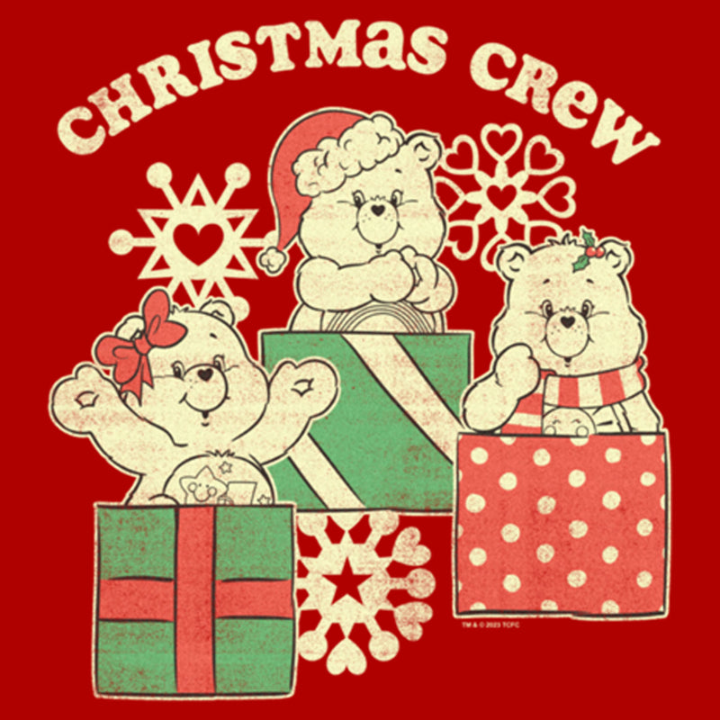 Junior's Care Bears Distressed Christmas Crew T-Shirt