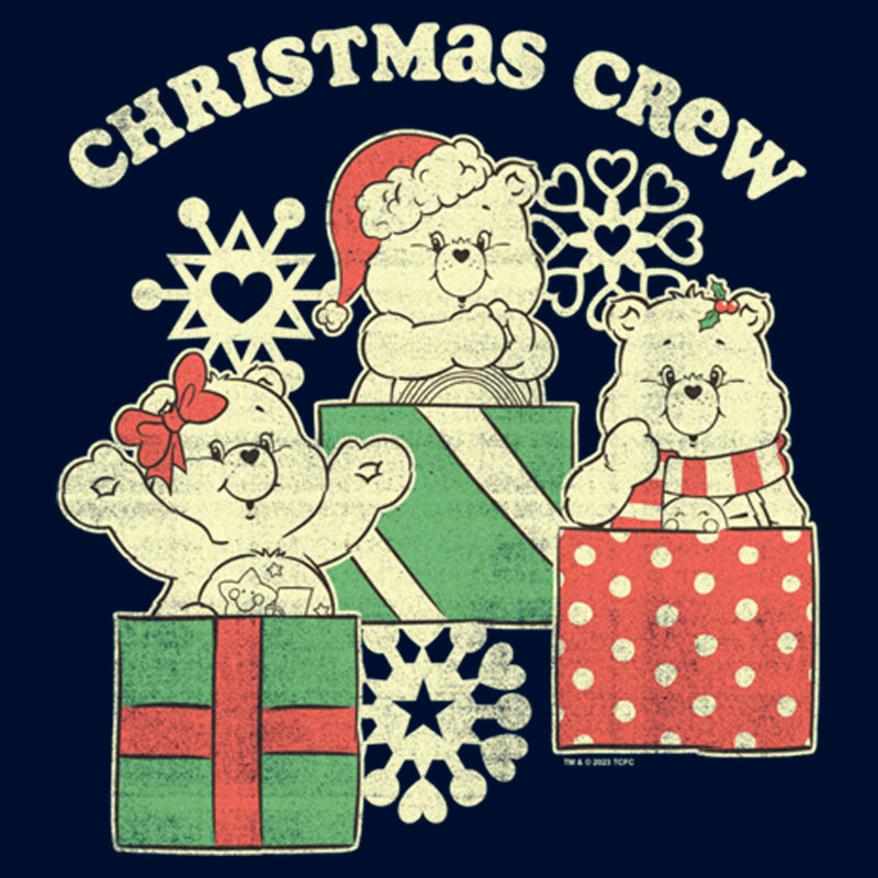 Men's Care Bears Distressed Christmas Crew Long Sleeve Shirt