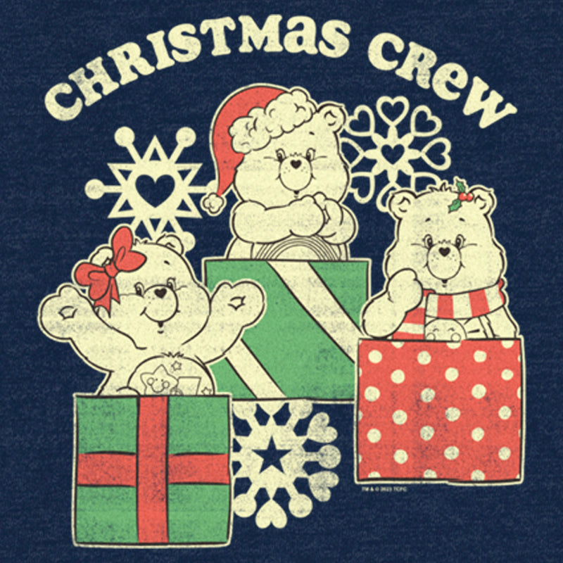 Junior's Care Bears Distressed Christmas Crew Sweatshirt