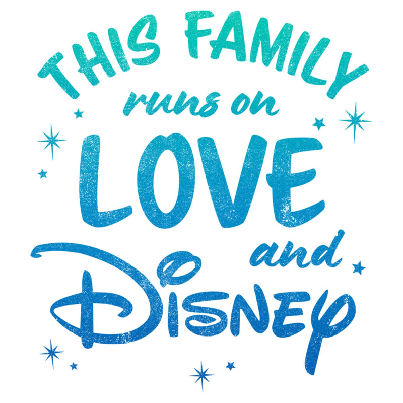 Men's Disney Family Runs on Love and Disney T-Shirt